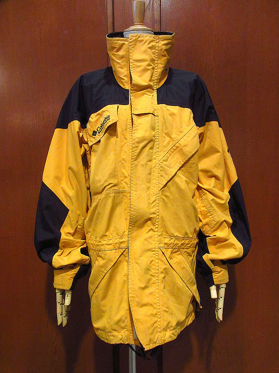 Columbia TITANIUMマウンテンジャケット Mサイズ ビンテージ90's○Columbia TITANIUMマウンテンジャケット黄size S/M○