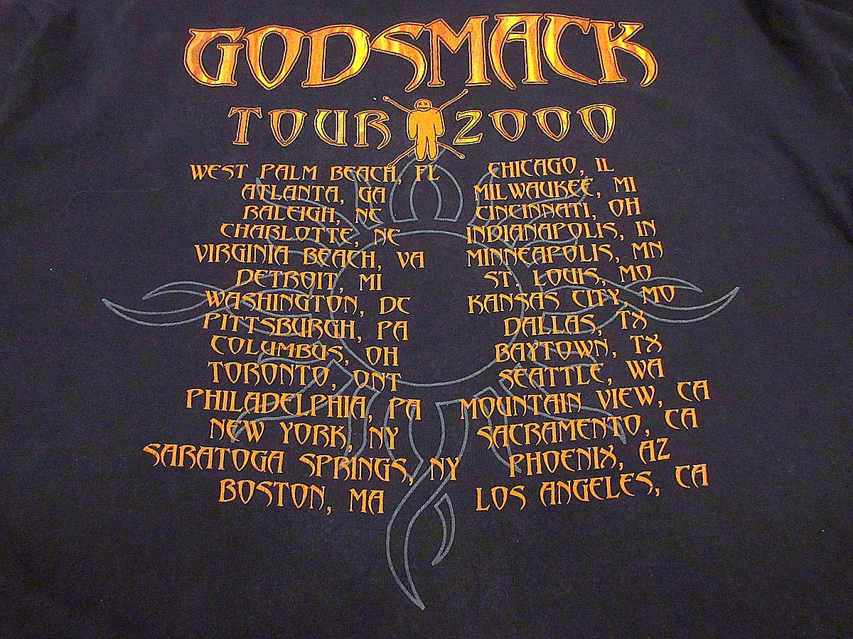 @美品 GODSMACK ゴッドスマック 2003ツアー Tシャツ tt199 美品 GODSMACK ゴッドスマック 2003ツアー Tシャツ tt199