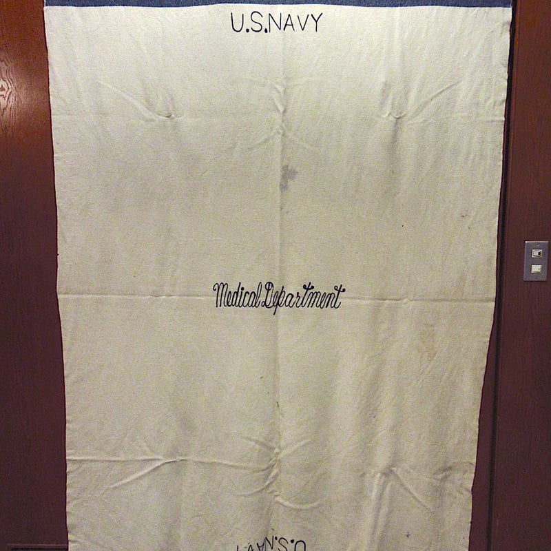 ビンテージ~40's○U.S.NAVYウールブランケットsize約206cm ×約 ビンテージ~40's○U.S.NAVYウールブランケットsize約206cm ×約