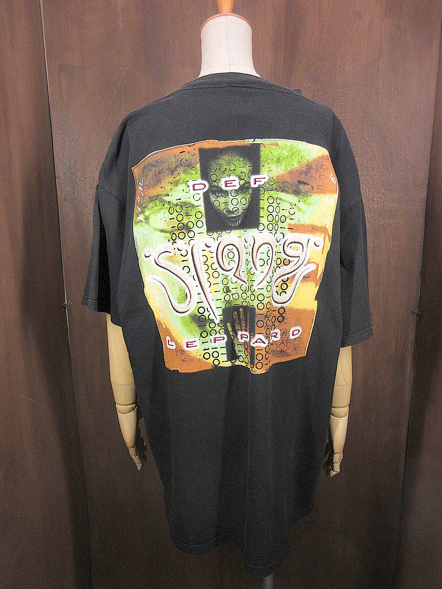 ビンテージ90's○DEF LEPPARD 1996年SLANGツアーTシャツ黒size XL