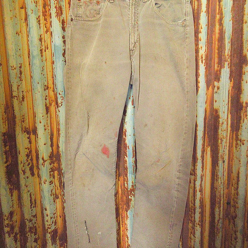 ビンテージ-60's○Levi's 911K BIG Eコットンピケパンツ実寸W80cm○23