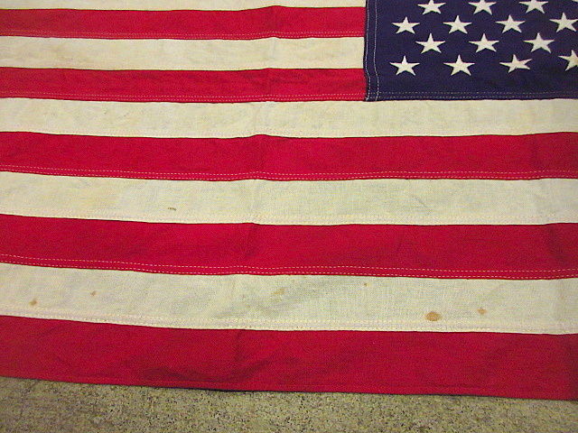ビンテージ60's70's○50星アメリカ星条旗size55.5cm×91cm○200727f
