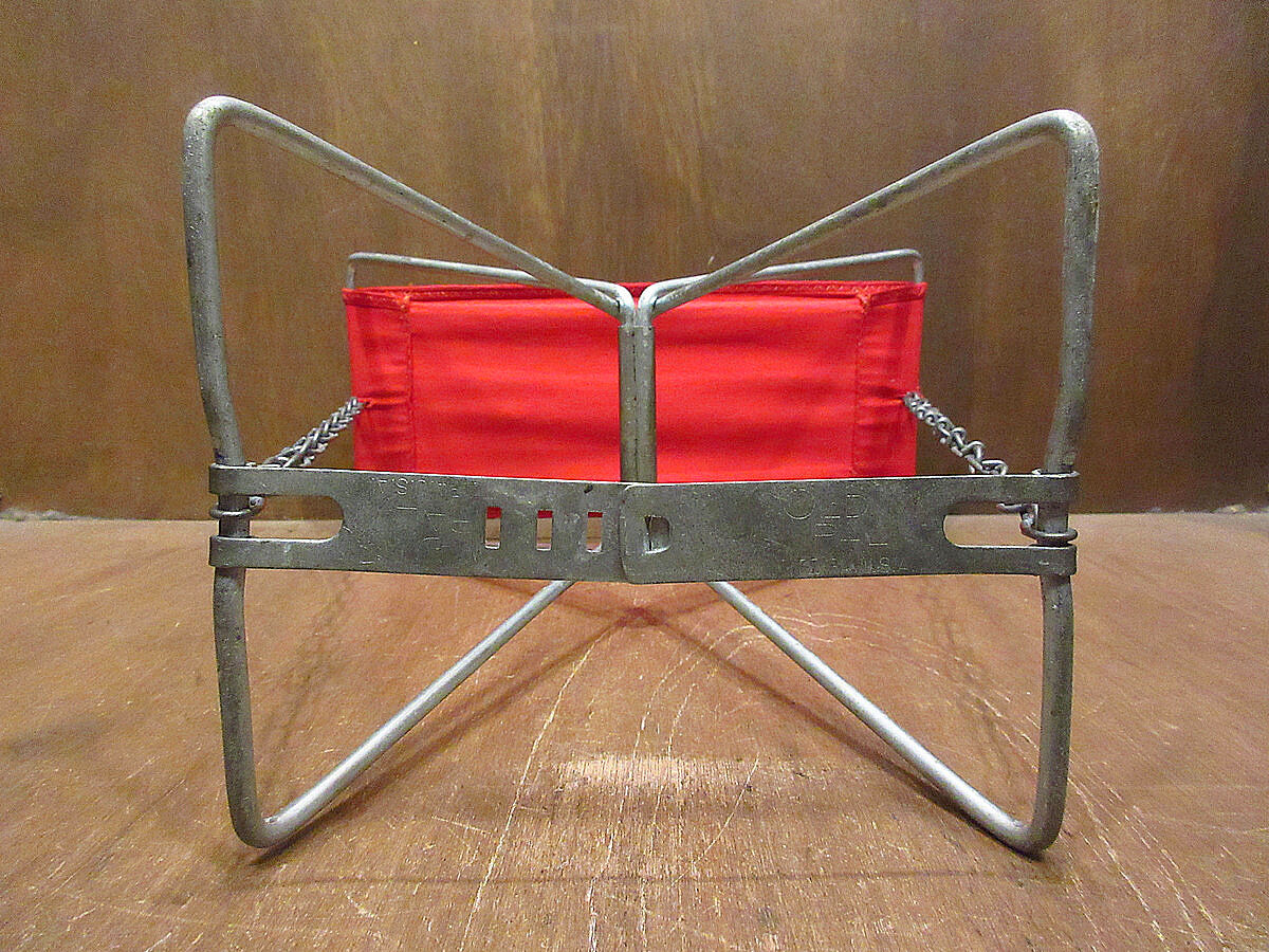 ビンテージ~70's○OLD PALアウトドアフォールディングチェア赤