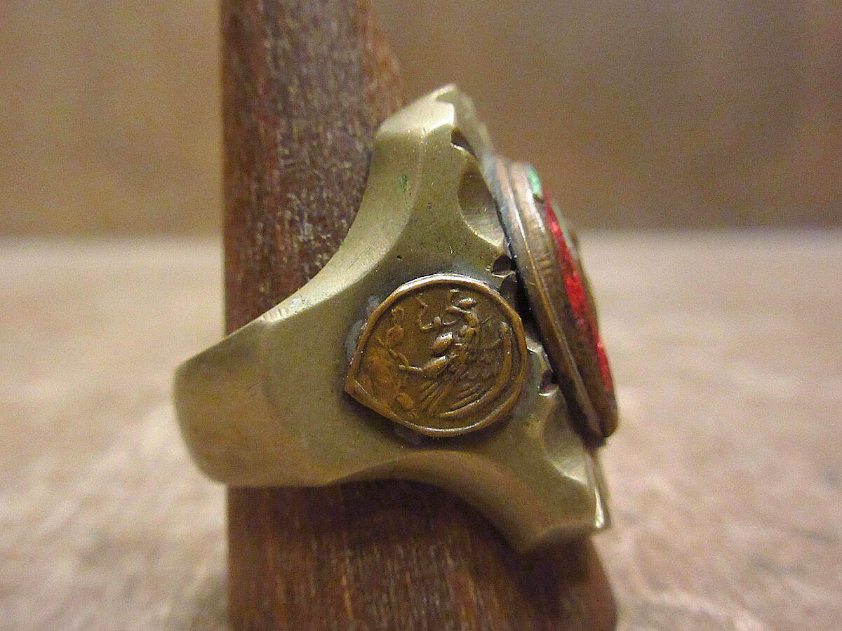 ビンテージ50's○ホースヘッド&ホースシューメキシカンバイカーリング