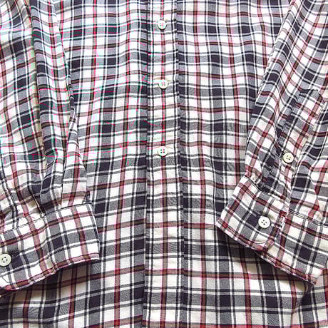 ビンテージ90’s●Ralph Laurenコットンチェックボタンダウンシャツsize L●240422k3-m-lssh-drs 1990sラルフローレンメンズ古着