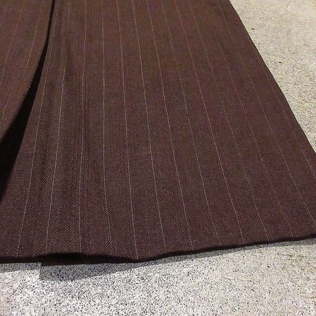 ビンテージ30’s40’s●Silverwoodsストライプウールテーラードジャケット&スカートツーピース●211004k5-w-stupセットアップ