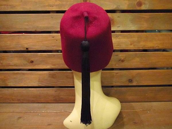 フリーメイソン　シュライナー　フェズハット　ヴィンテージ　50s 40s ビンテージ~50's○フリーメイソンシュライナーフェズハット