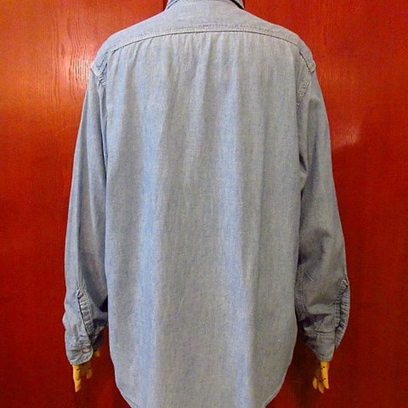 ビンテージ70's○BIG MACシャンブレーシャツ Size 15-15 1/2○20061