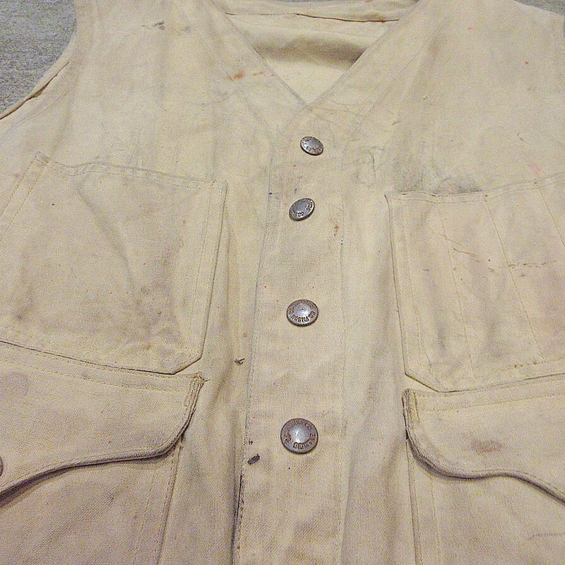 フィルソン　ダックハンティングベスト ビンテージ40's○FILSONダックハンティングベスト○250619z4-m