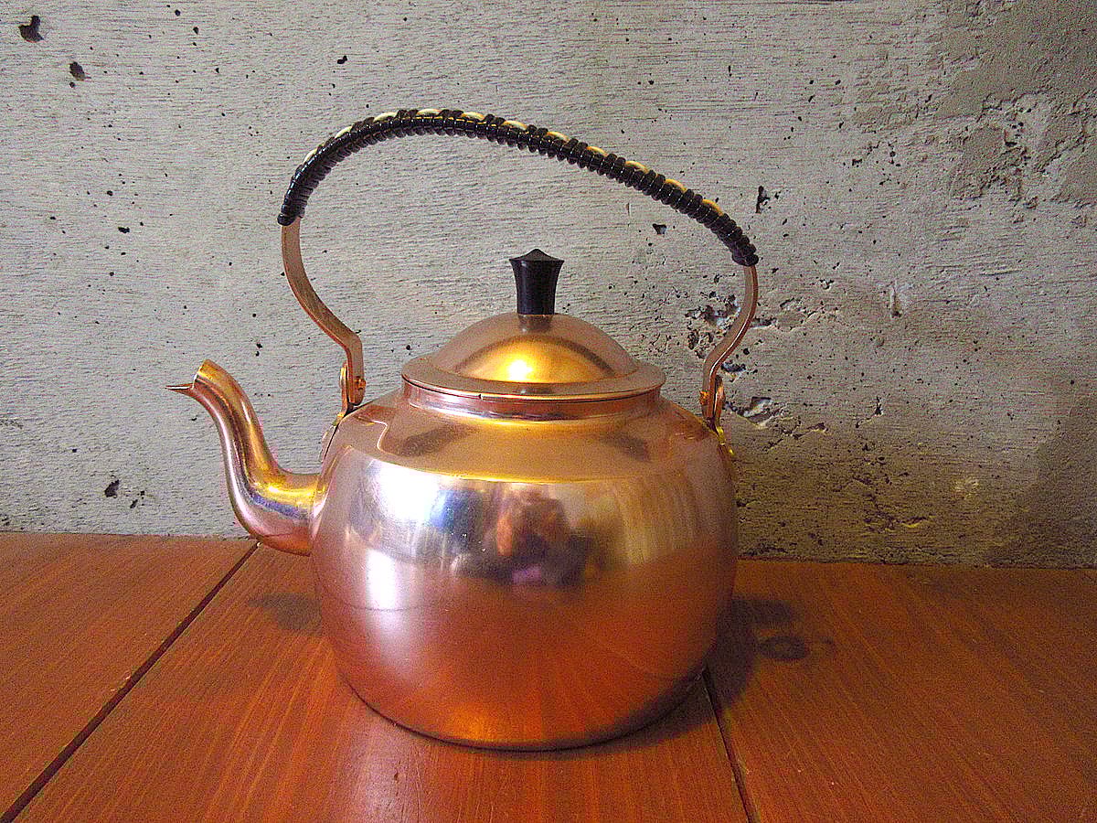 ビンテージ○NORWAY TRIANGLEアルミニウムケトル○240801k7-tbwr やか