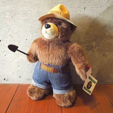 70’s スモーキーベア ソフビ フィギュア TOY DAKIN アド f6Sq 978【70年代】ビンテージ SMOKEY BEAR スモーキーベア