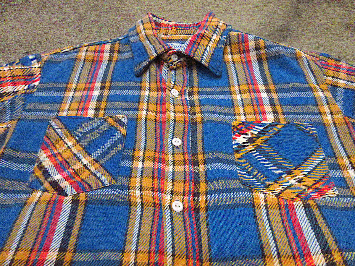 ビンテージ70's○BIG MACチェックヘビーネルシャツsize TALL L ビンテージ70's○BIG MACチェックヘビーネルシャツsize TALL L
