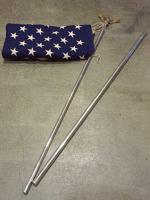 ビンテージ60's70's○ポール付き50星アメリカ星条旗size 91cm ビンテージ60's70's○ポール付き50星アメリカ星条旗size 91cm