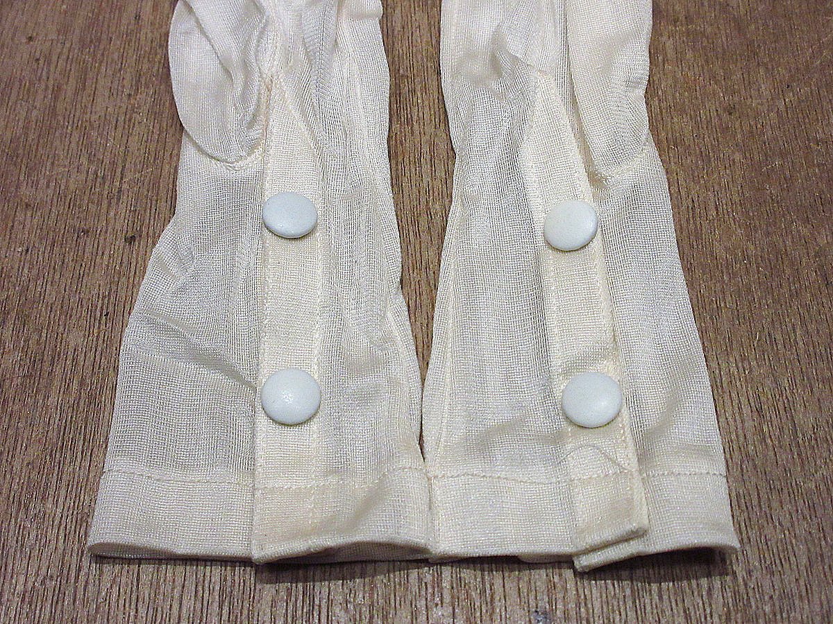 古着 ビンテージ 80s 毛糸 ハンドメイド 手袋 レディース 白 希少 美品 VINTAGE - 古着 ビンテージ 80s 毛糸 ハンドメイド 手袋