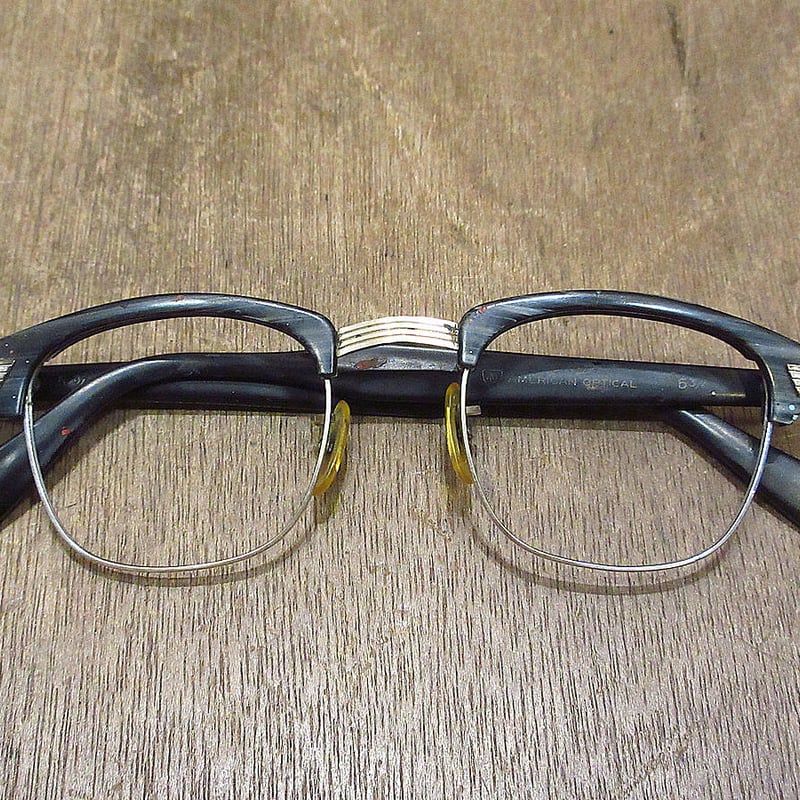 ビンテージ60's○American Opticalサーモントブロー眼鏡○220913i3-e...