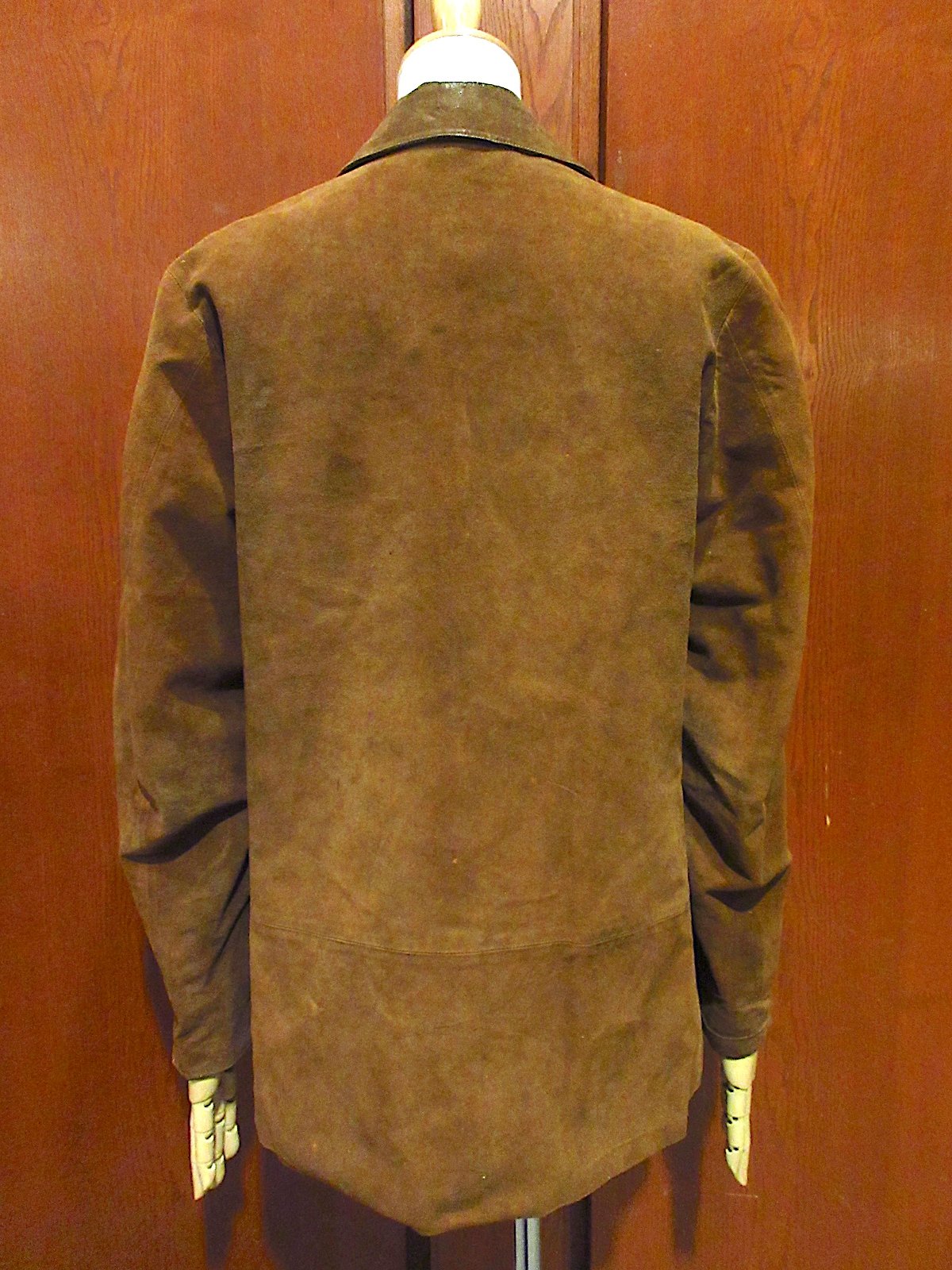 ビンテージ40's50's○レディースヌバックジャケット茶○240319c2 ビンテージ40's50's○レディースヌバックジャケット茶○240319c2