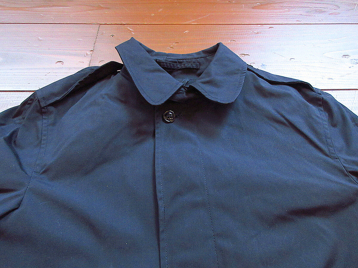 ビンテージ80's○DEADSTOCK U.S.NAVYオールウェザーコート紺size 36R