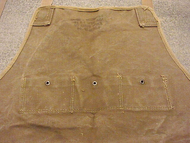 ビンテージ40's○USAAC TYPE B-1メカニックスエプロン○200911s4-apr