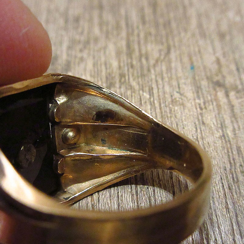 ビンテージ○F.O.E. 1/30 14KR.G.P.ゴールドリング○240223i4-rng