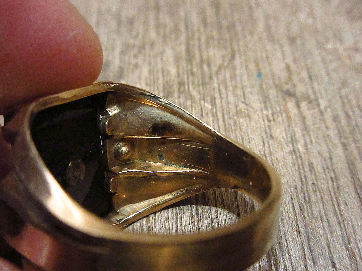 ビンテージ○F.O.E. 1/30 14KR.G.P.ゴールドリング○240223i4-rng