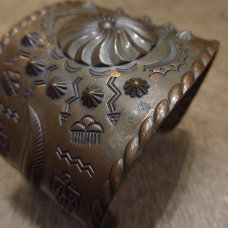 Vintage インディアンジュエリー バングル COPPER