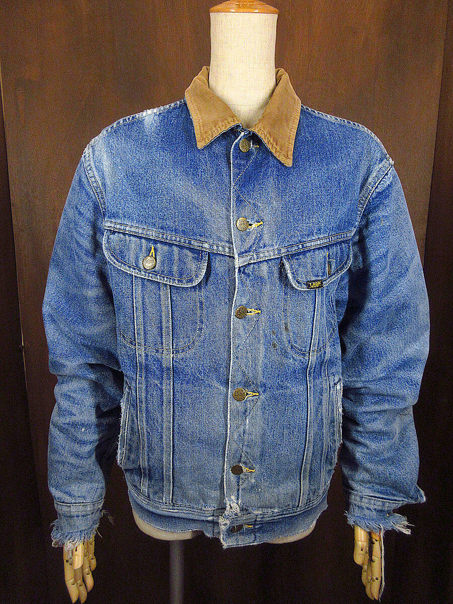ビンテージ80's○Lee Storm Rider裏地ブランケットデニム