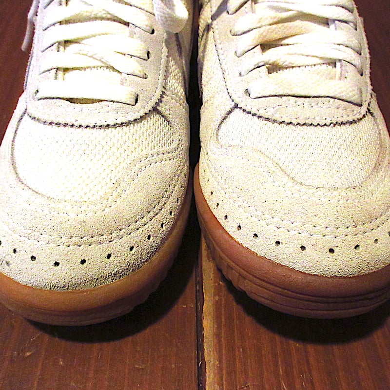ビンテージ80's○DEADSTOCK NIKE Focus Aceスニーカー白×グレーsiz