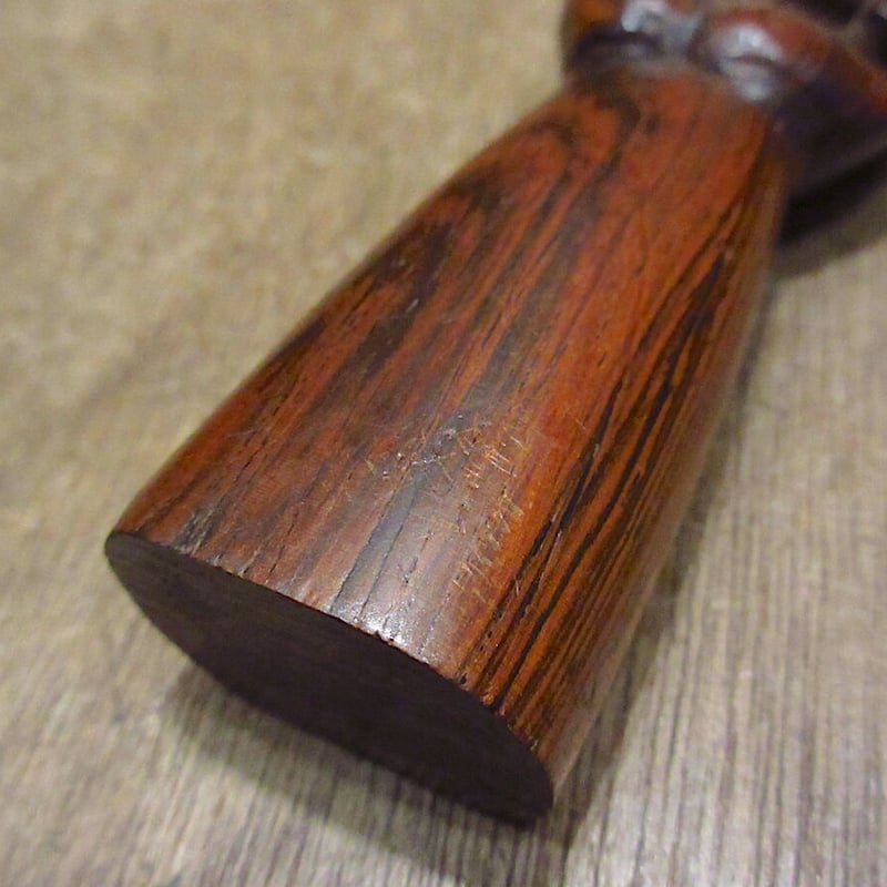 ビンテージ○フィグサインウッドオブジェ○220315i6-obj 置物