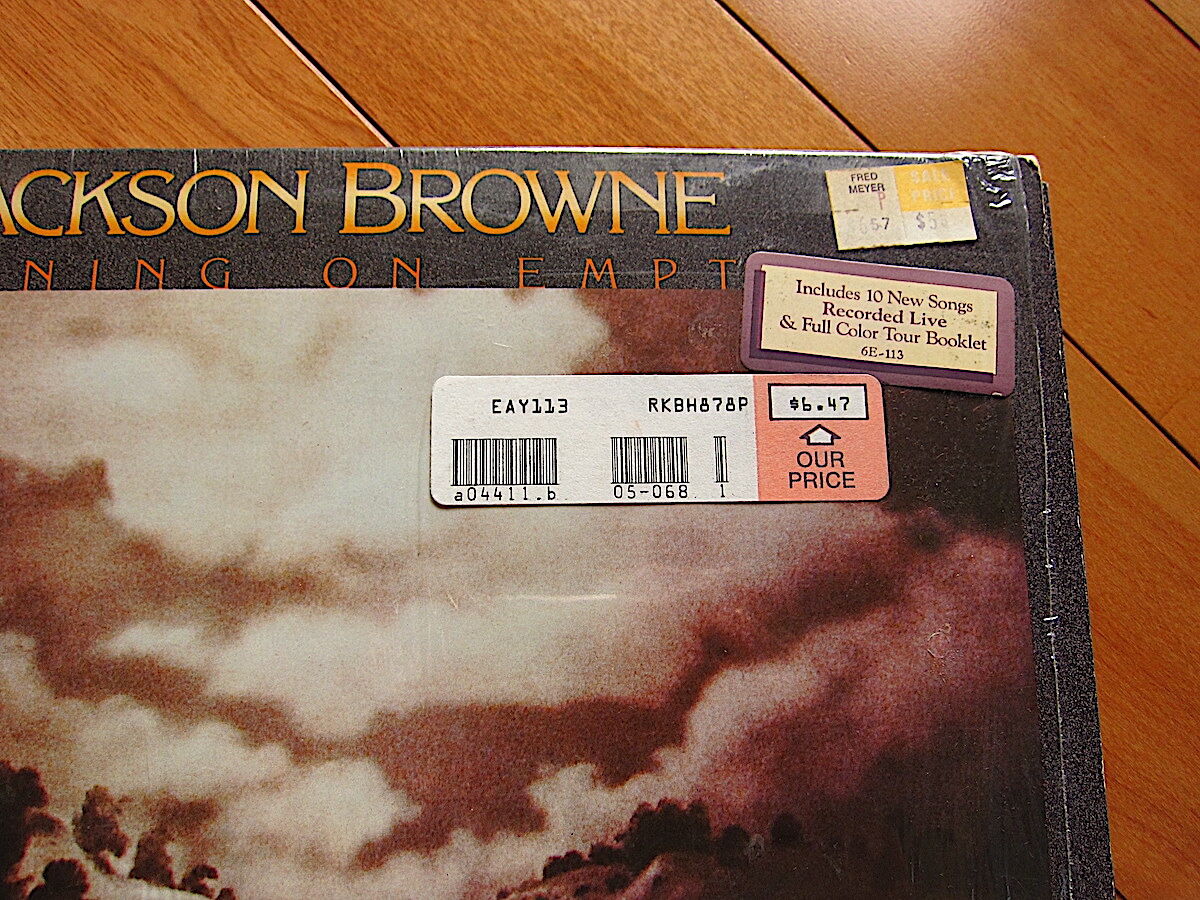 JACKSON BROWNE○RUNNING ON EMPTYシュリンク付きASYLUM RE