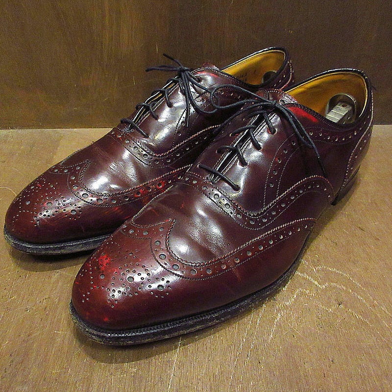 ビンテージ○Johnston & Murphy Heritageレザーウイングチップ ビンテージ○Johnston & Murphy Heritageレザーウイングチップ