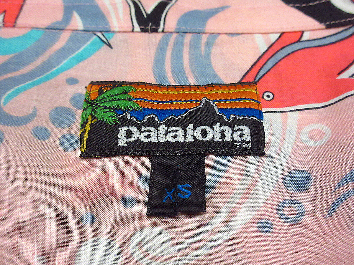 pataloha 魚柄 アロハシャツ 半袖 極美品 XL 92年 パタロハ パタゴニア patagonia アロハ 魚 総柄