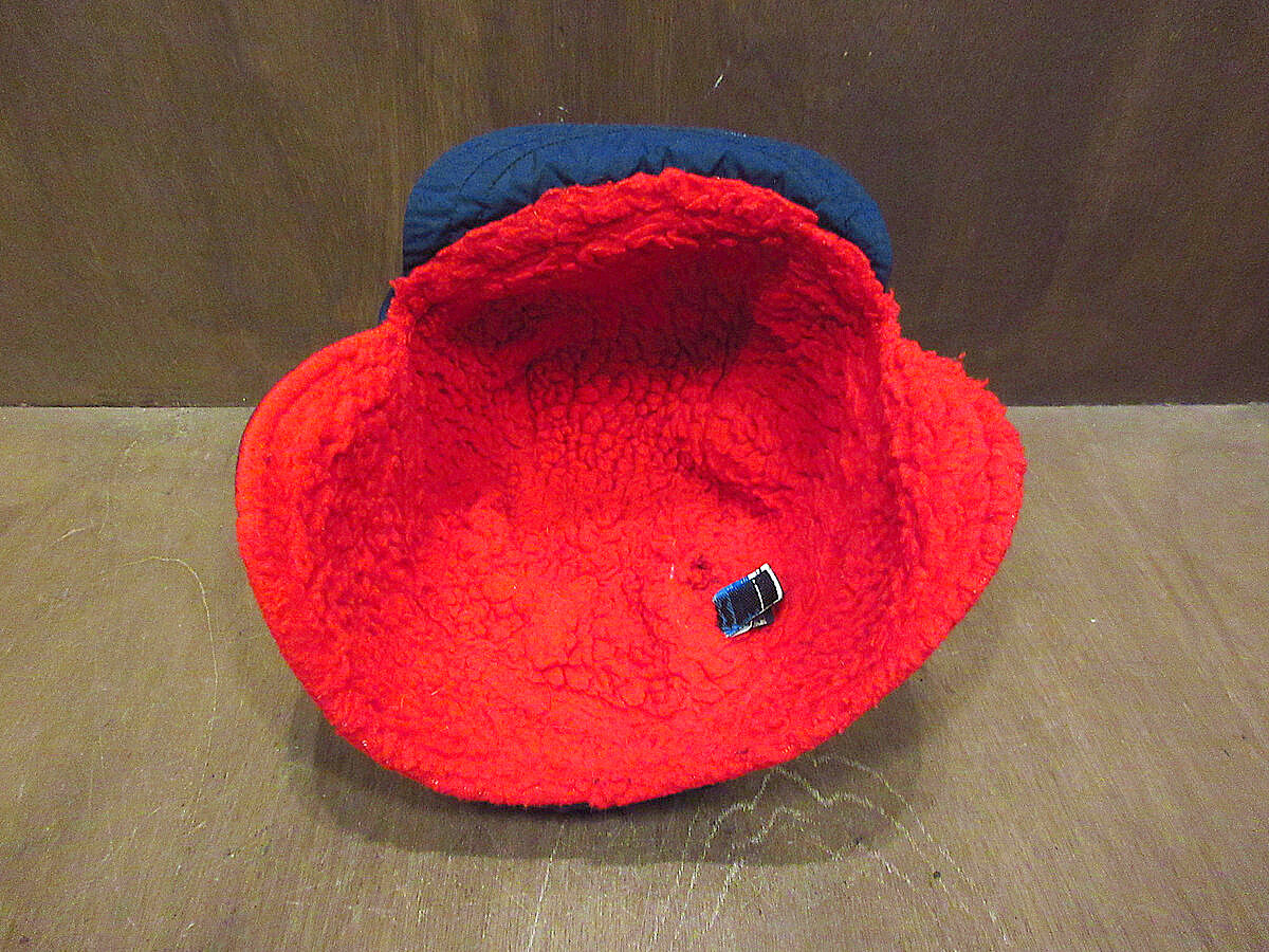 ビンテージ90's○Columbia耳当て付き裏ボアナイロンキャップsize S/M