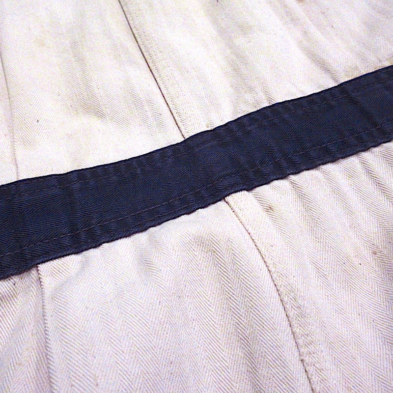 60'sビンテージ古着！オールブラックのヘリンボーン織りショップコート 1950's〜60's [BEN DAVIS] 白刺繍タグ HBT ヘリンボーンツイル