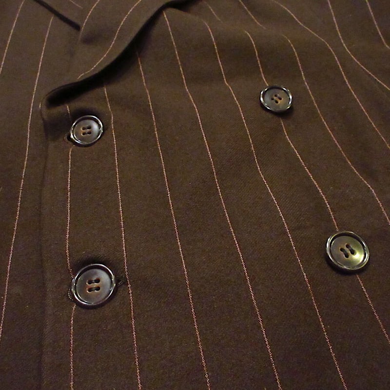 ビンテージ30's40's○Aristocratウールストライプスーツスリーピース