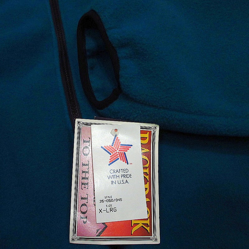 ビンテージ90's○DEADSTOCK BACK PACKフリースジャケットsize XL