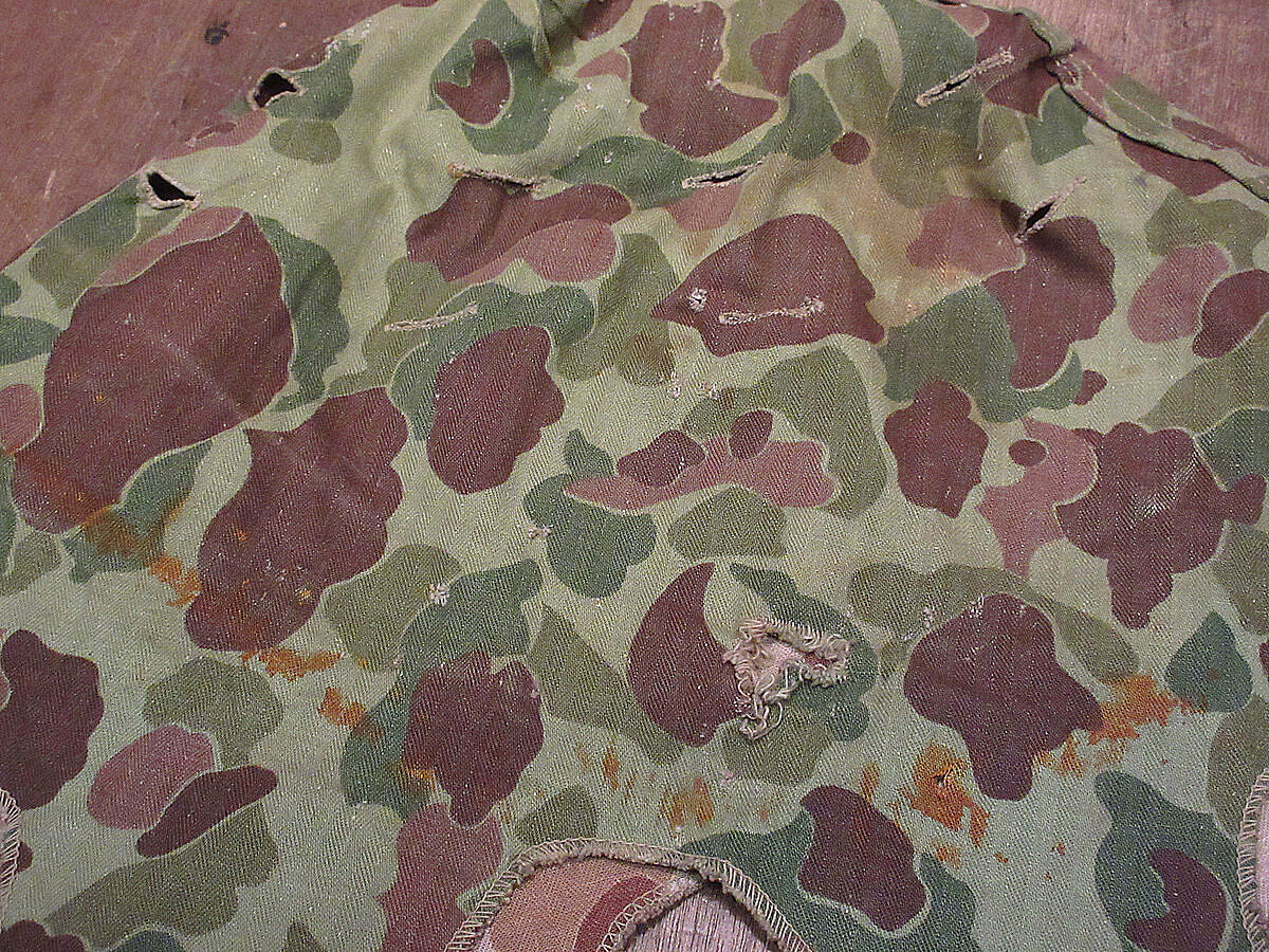 ビンテージ50's○USMCダックハンターカモM1ヘルメットカバー○230209i2