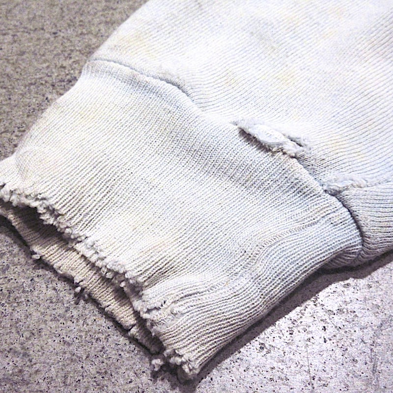 ビンテージ60's○コットンスウェット水色○260207m1-m-swsボロフェード