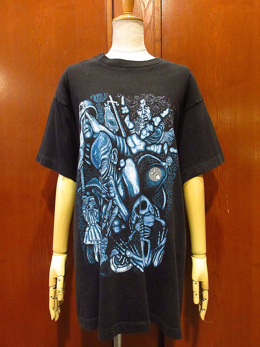 ビンテージ90's○ALICE IN CHAINS 1993年ツアーTシャツ黒size L○2