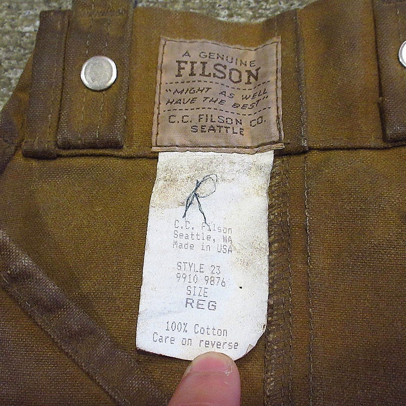 FILSON○ダブルティンチャップスsize REG○240428i7-otclct FILSON○ダブルティンチャップスsize REG○240428i7-otclct