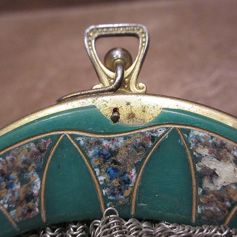 ビンテージ~1900's○ヴィクトリアンがま口ポーチ○230806i6-bag-pch