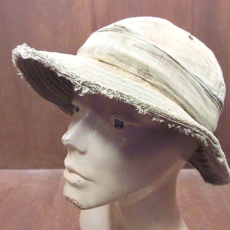 ビンテージ40's○US.ARMY HBTハット○231203j6-m-ht-ot帽子1940 ビンテージ40's○US.ARMY HBTハット○231203j6-m-ht-ot帽子1940