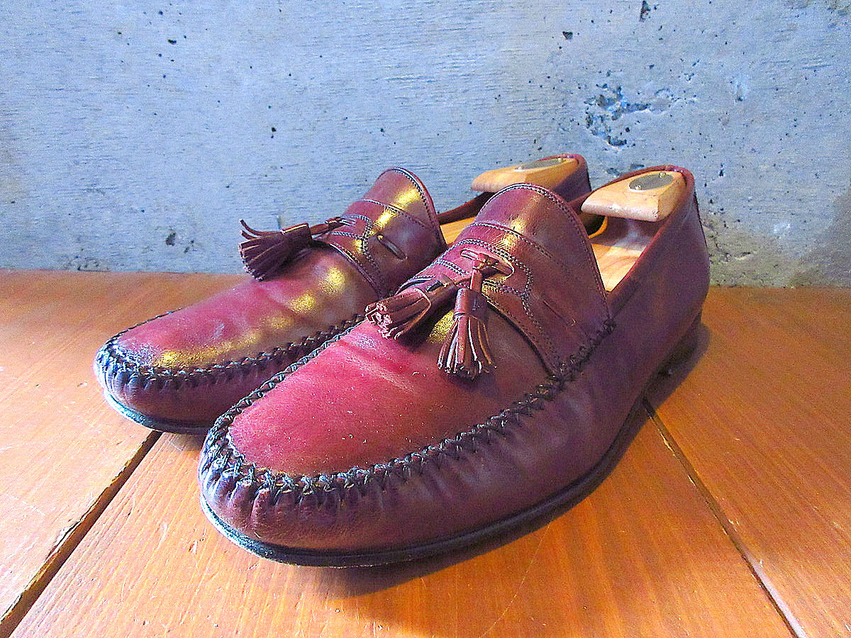 ビンテージ○NORDSTROMタッセルローファー赤茶size 10 1/2 M○241207k