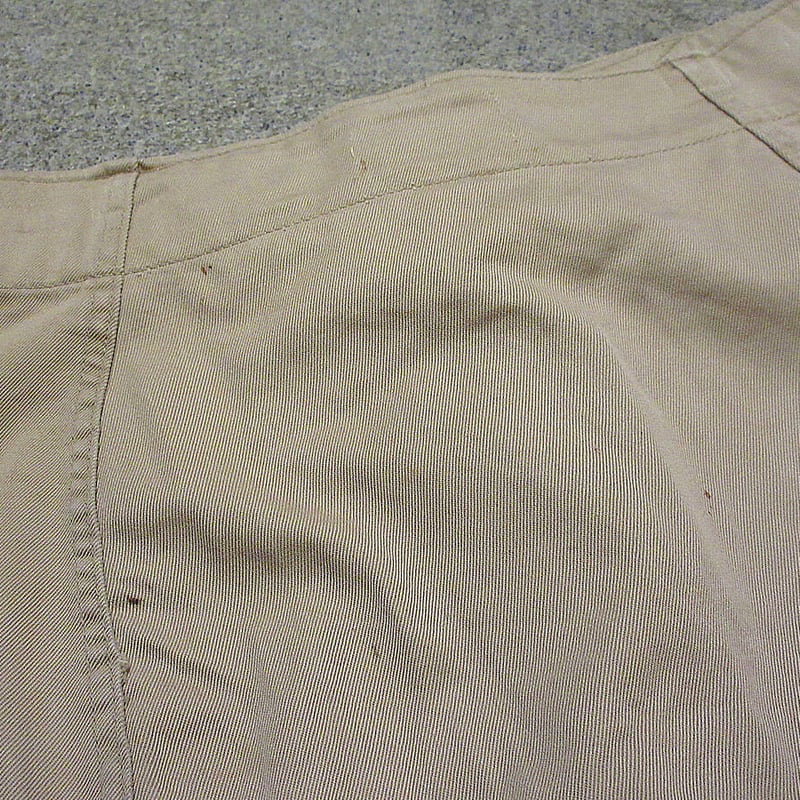 50s US NAVY USN チノ パンツ 尿素ボタン ビンテージ1211N▲ ビンテージ40's○U.S.NAVYボタンフライチノショーツ実寸W77cm