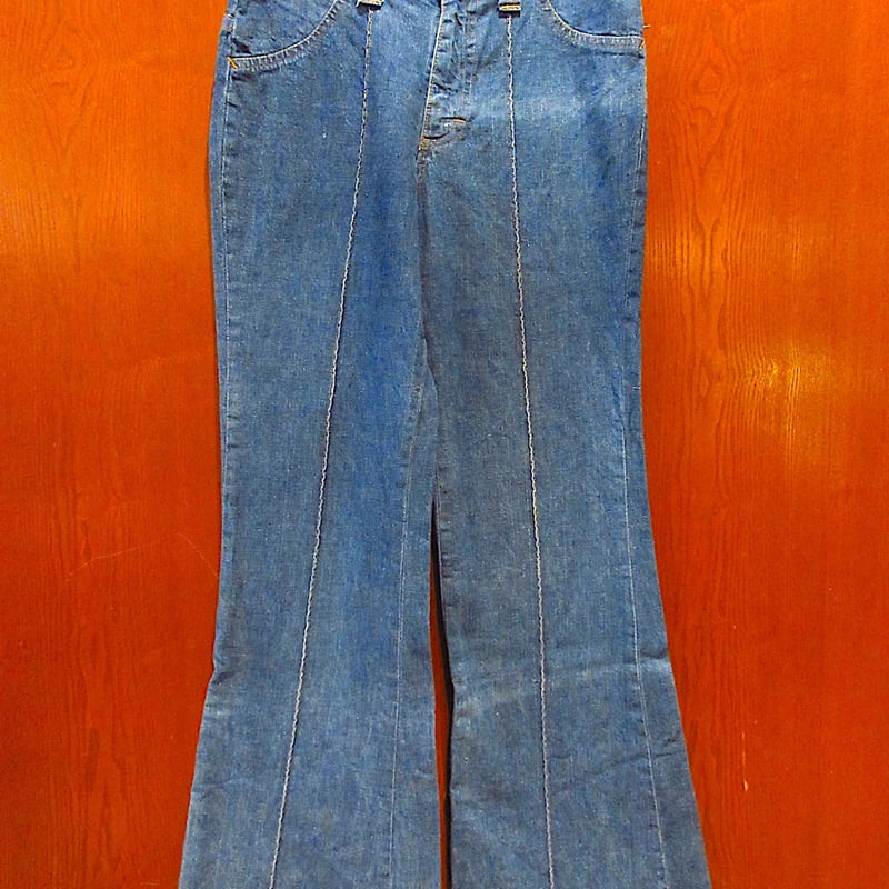 ビンテージ70's○Leeデニムフレアパンツ実寸W70cm○231207c7-m