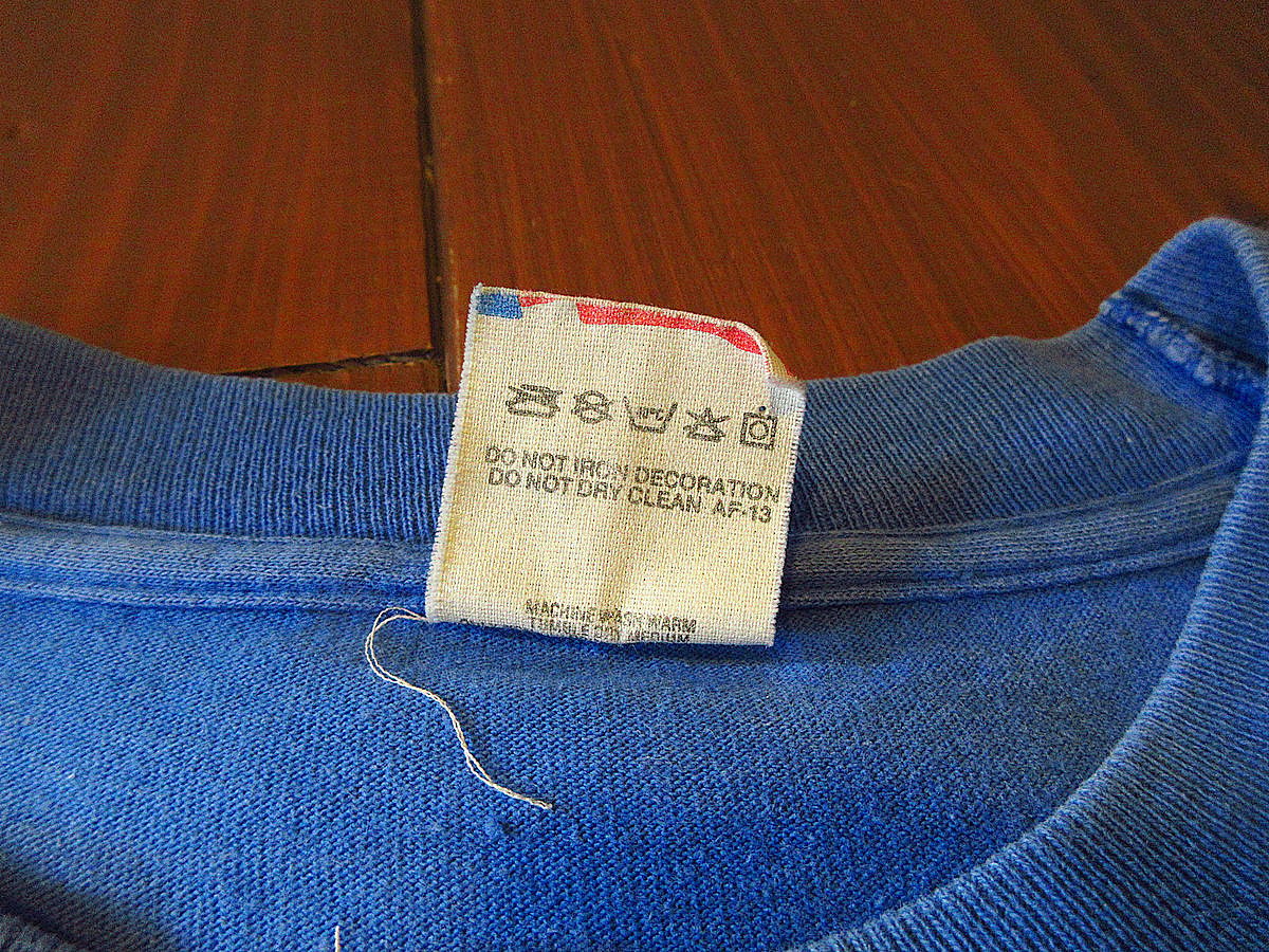 ビンテージ80's○R.E.M. METALプリントTシャツ青size L○240908j3-