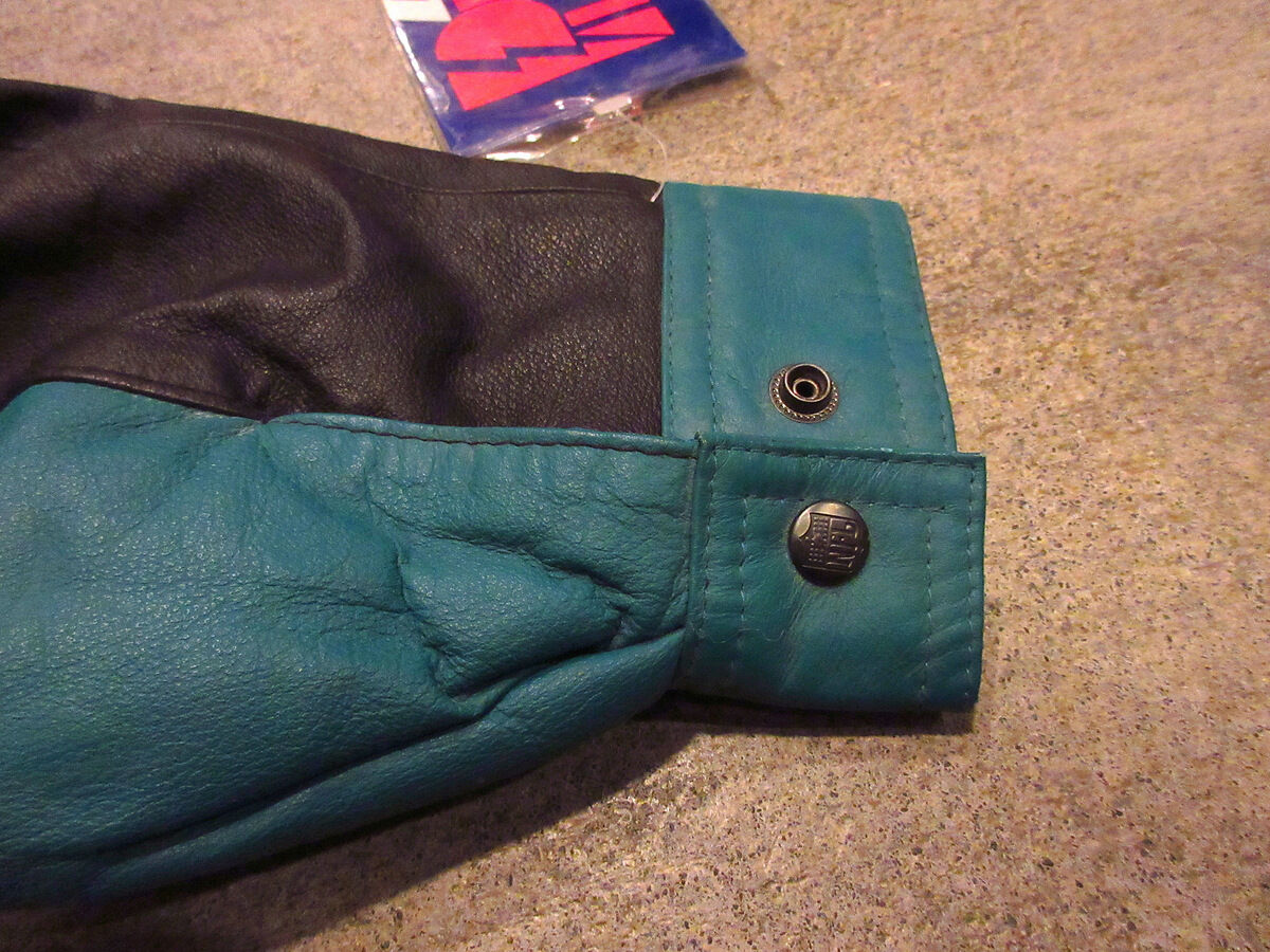 ビンテージ90's○DEADSTOCK PRO PLAYER Miami Dolphinsレザ