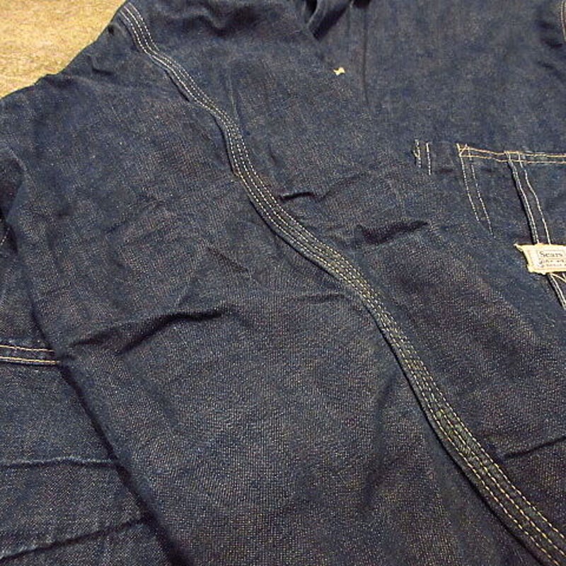 ビンテージ60's○Sears裏地ブランケットデニムカバーオール