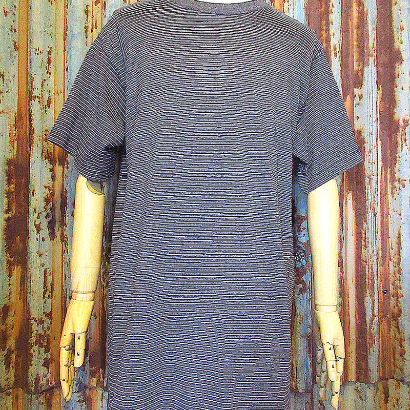 ビンテージ90's○FRUIT OF THE LOOMボーダーTシャツグレーsize L○24