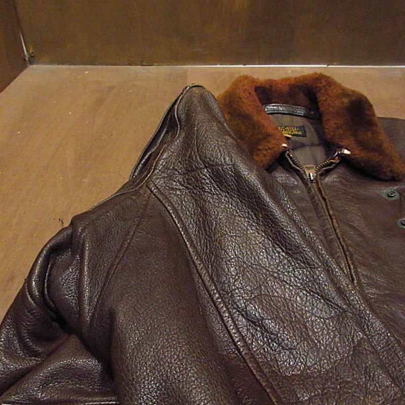 ビンテージ50's○U.S.NAVY G-1 55J14フライトジャケット size 38○2