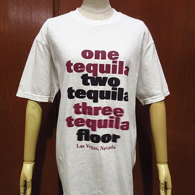ビンテージ90's○DEADSTOCK「one tequila two tequila thr